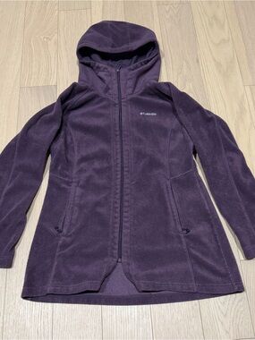 Columbia Women's Purple Hooded Tunic Sweatshirt